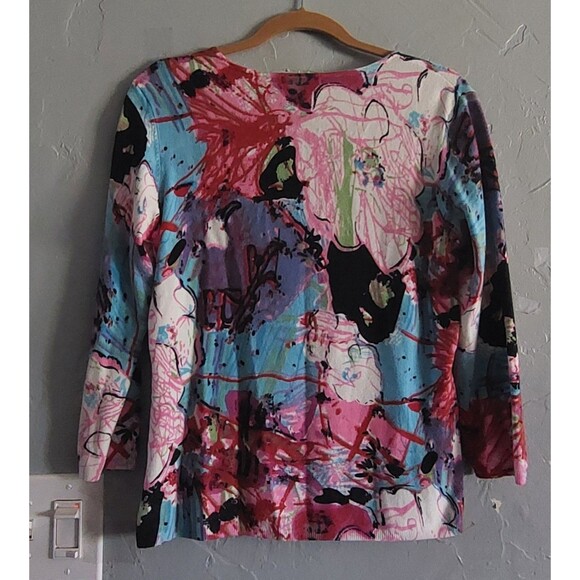 Alberto Makali Tops  Style Sweater, V Neck, Viscose Spandex, Very Soft, Art - Picture 8 of 11